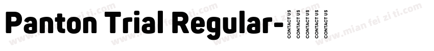 Panton Trial Regular字体转换